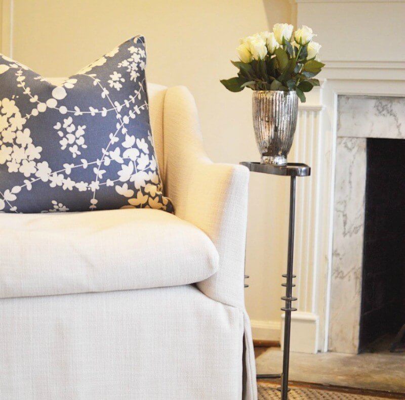Pillows add interest and are an easy way to change things up seasonally.