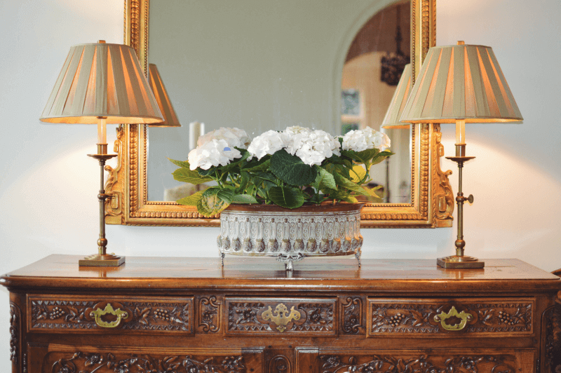 A floral centerpiece is an easy way to elevate the decor whether formal or casual.