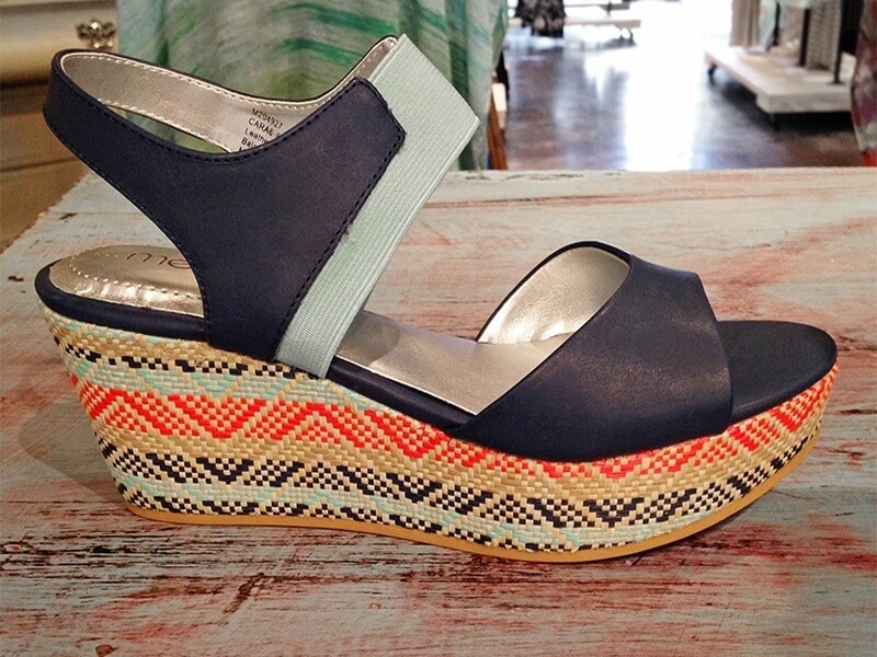 Blue wedges, $85 at More Therapy | Image courtesy of at More Therapy