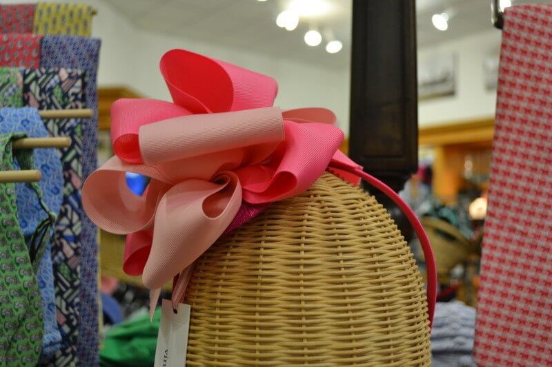 Kentucky Derby Museum Gift Shop for Derby Shopping:Vineyard Vines ribbon fascinator for $68.