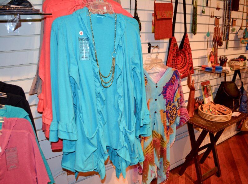 Bright colors and comfortable fits make the clothes at Sojourns a great buy.