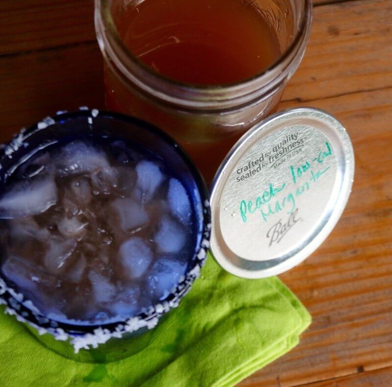 Low Cal Peach Margarita is tasty and just over 100 calories