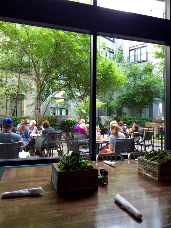 The patio at Biscuit Love