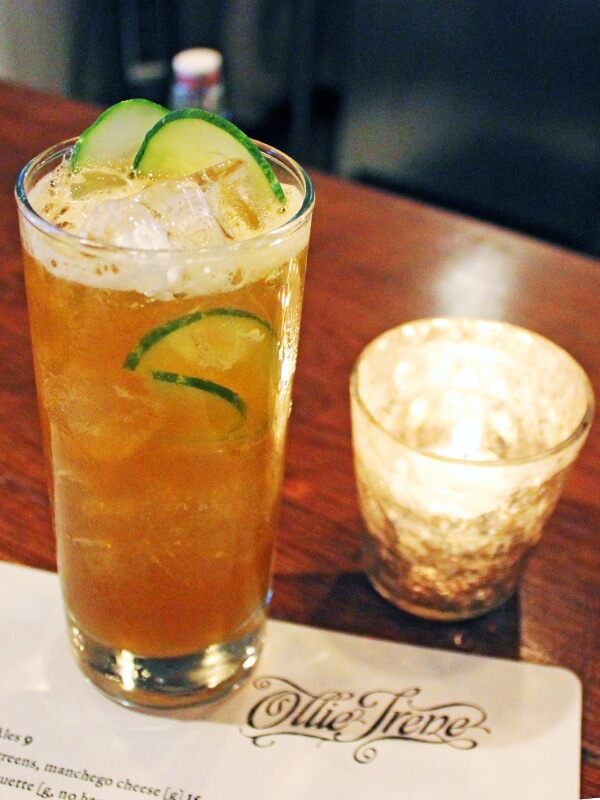As the temperatures warm up, this cocktail will cool you down and refresh you after a long, hard day. The craft cocktails at Ollie Irene are one-of-a-kind. 