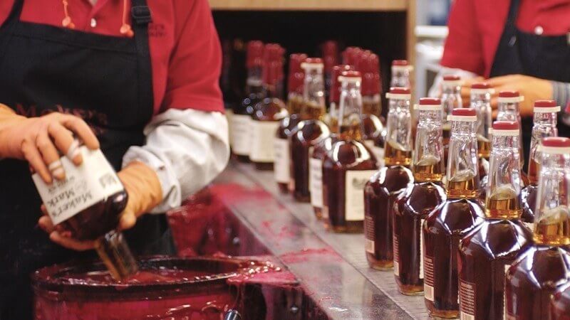Every bottle of Makers Mark is hand dipped in a wax sealant. 