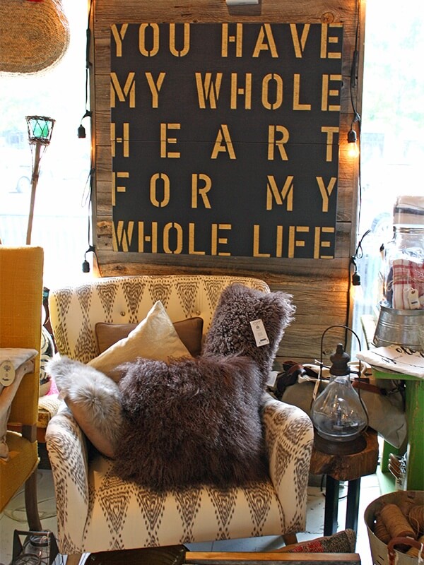 Pillows and art at Sugarboo & Co.