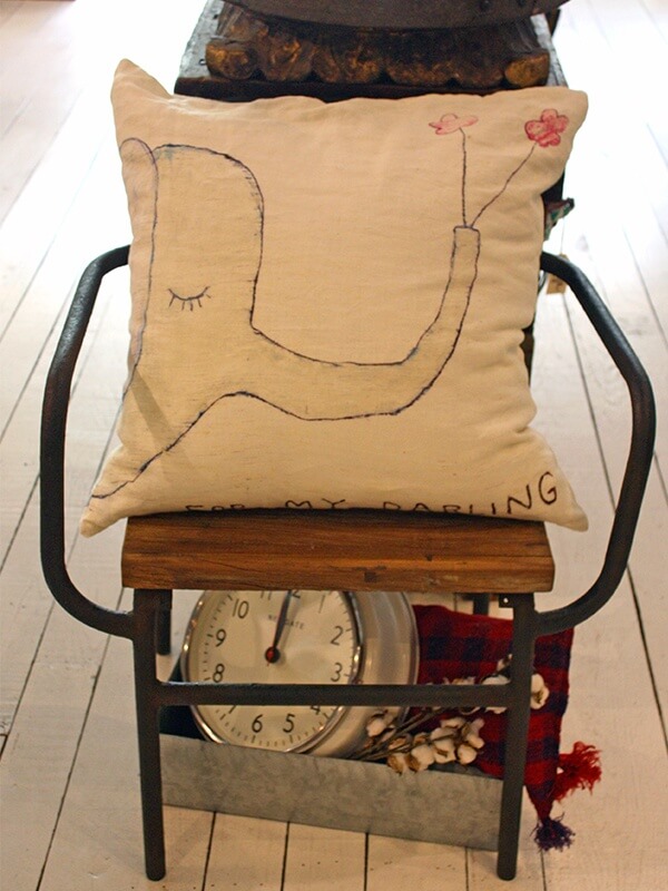 How cute is this little elephant pillow at Sugarboo & Co.?