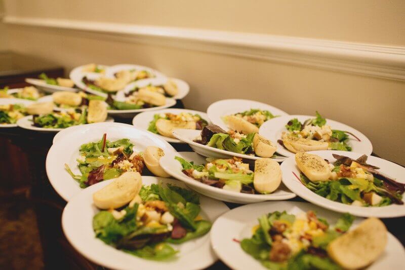 Even the dinner plates featured delicious-looking fall colors.