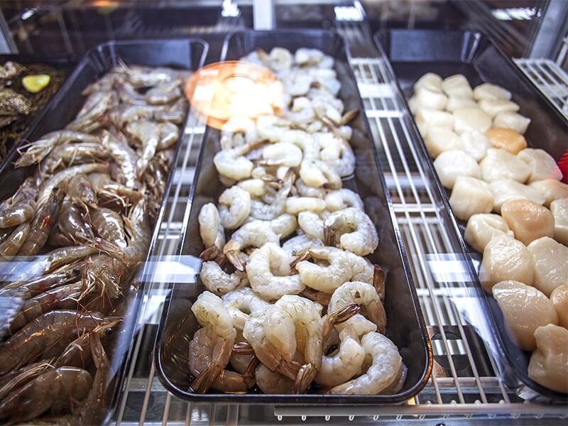 Seafood selections at Southernaire