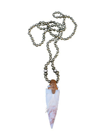 This arrowhead necklace by S Carter Designs is edgy and glamorous.