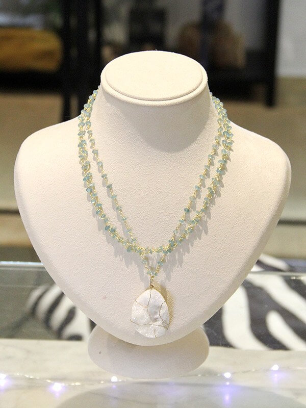 This Robin Haley necklace is feminine but edgy.