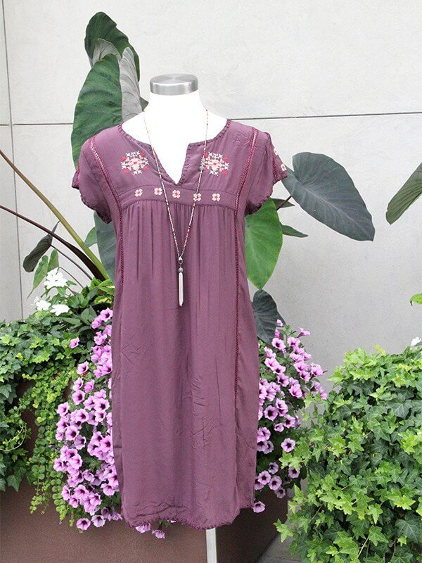 The Siham dress from Calypso is bohemian and chic!