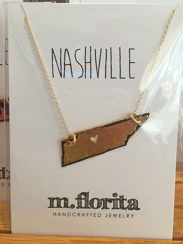 M.Florita jewelry is made hand-crafted and made in Nashville. Find fun options at the Nashville Visitors Center.