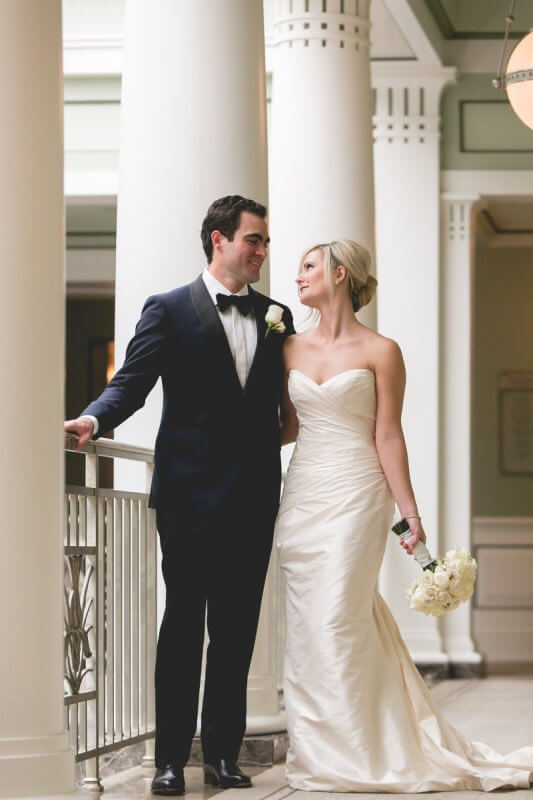 Beautiful bride and groom