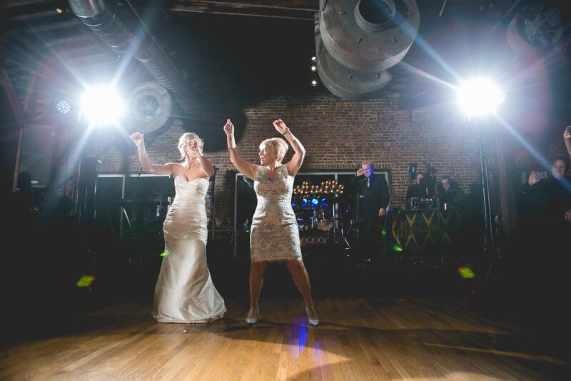 The choreographed dance the bride and her mom performed was a hit with guests.