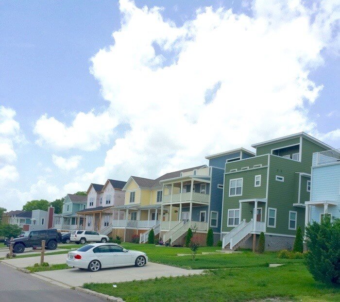 The Nations block of new homes