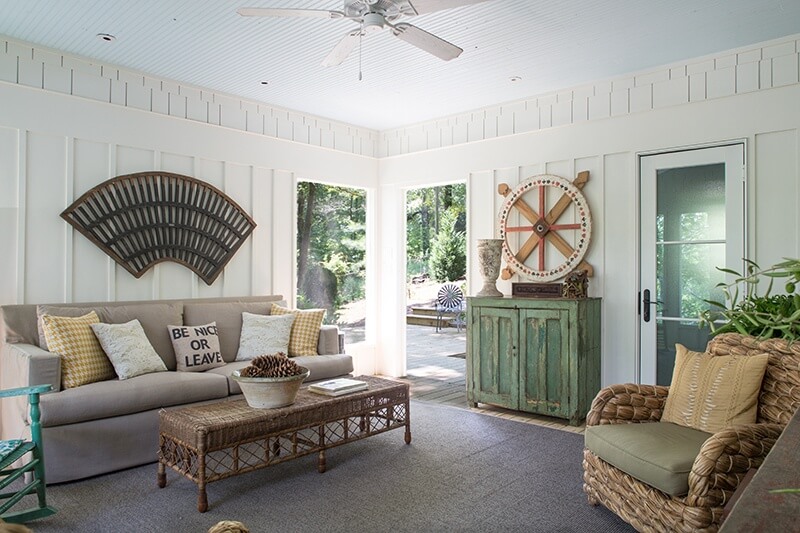 One of three seating areas in the great room