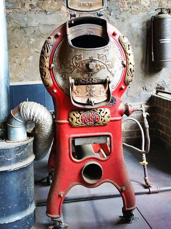 Antique peanut roaster at the Peanut Depot on Morris Avenue in downtown Birmingham, AL