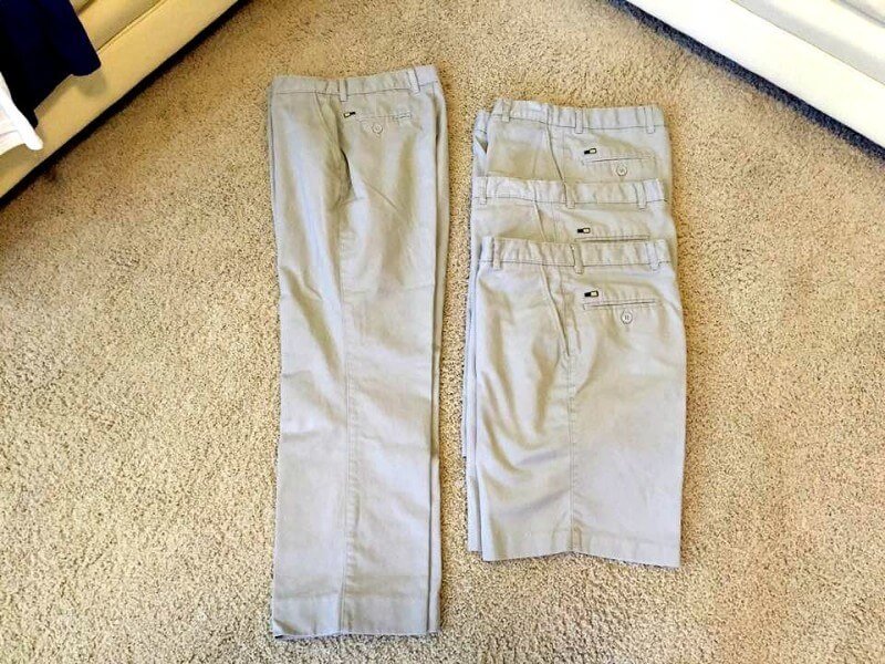 Get a whole stack of boy's khakis for your clan!