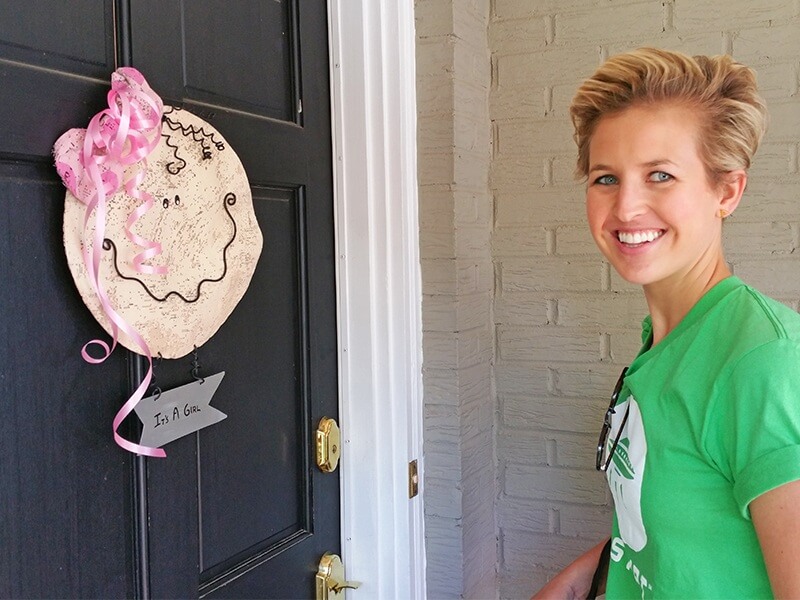 It looks like this Shipt shopper is going to make a new mom's day a little bit easier—definitely something to smile about!