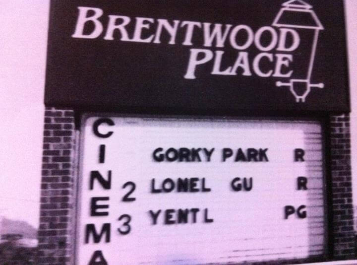 Brentwood Cinema was a game-changer when it opened in the mid-1980s. The building, now demolished, was located near where Nordstrom Rack is now located. Image: Jason Wilburn via Facebook