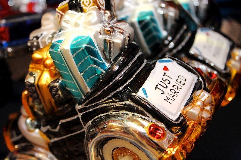 This darling Christmas ornament from Babcock's is a great gift -- but as avoid registering for holiday and personal items, as they are non-returnable at most stores.