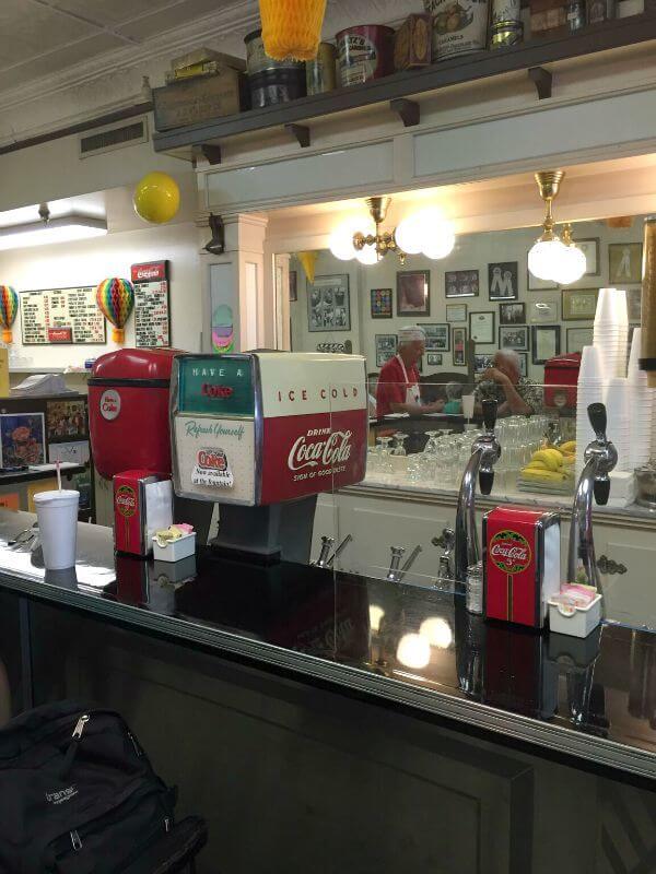 Great Louisville Luncheonettes-The original soda fountain at Schimpff's in Jeffersonville, IN