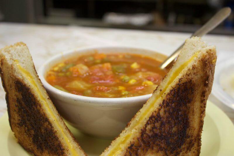 Great Louisville LuncheonettesThe Tuesday special at Wagner's Pharmacy: Grilled Cheese with Vegetable Beef Soup.