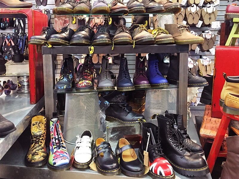 Abbadabba's Dr. Marten display