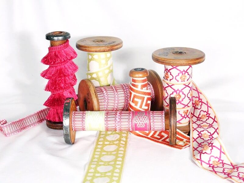 Colorful spools of trim at King Cotton | Image: King Cotton