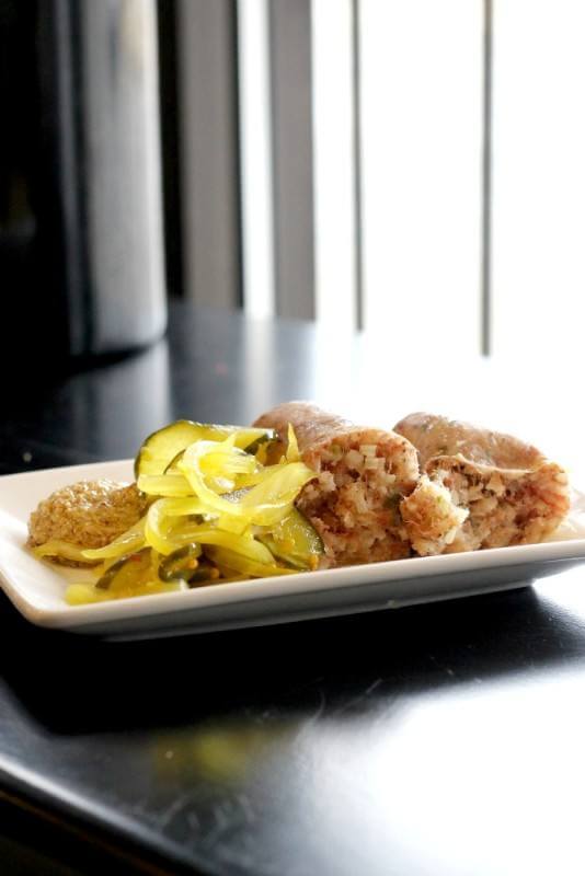Cochon Butcher: Another must is the Hot Boudin, a sausage made with rice and pork (for those unfamiliar, think of a dirty rice in a pork casing).