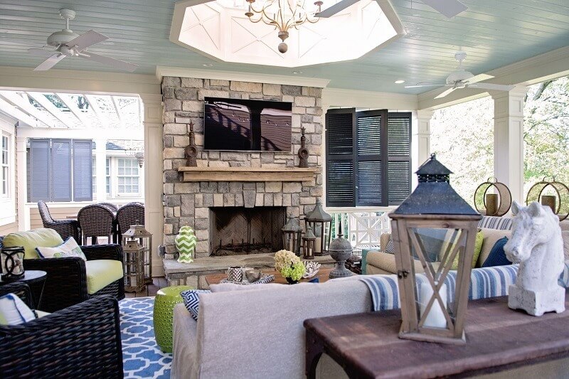 A Covered Porch Used Year Round