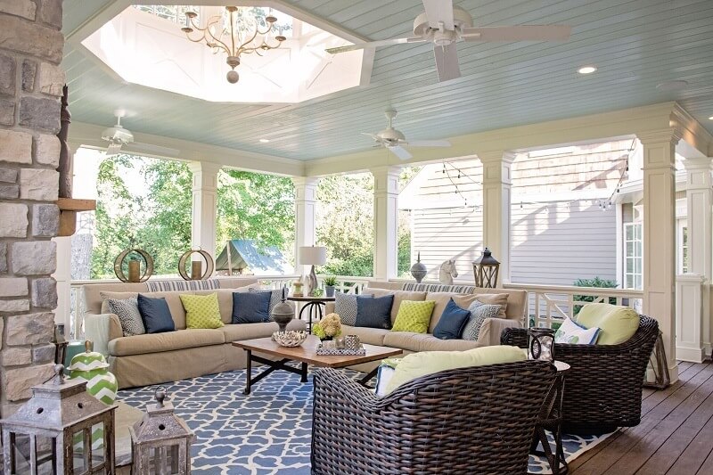 A Covered Porch Used Year Round