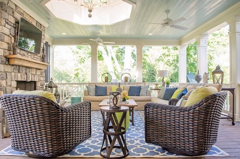 A Covered Porch Used Year Round