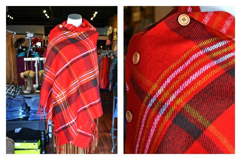 Louisville SB Finds: October 2015Plaid Blanket shawl at Apricot Lane for $39.