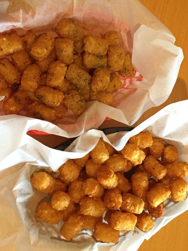 StyleBlueprint Atlanta Wing Factory tater tots