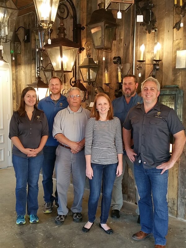 "We all chip in around here and do what is needed. We love Buster’s philosophy that we are all family," says Renee Generaux. "Eric, Jessie, Megan and I all work great together and can help each other out as well as help a customer who has worked with a co-worker previously. Even Eric cleans toilets and loves to mop. We are all used to putting on what ever hat we need to wear." Pictured from left to right: Renee Generaux, Donny Stults, Buster Brandino, Megan Brasher, Jessie Isom and Eric Brandino