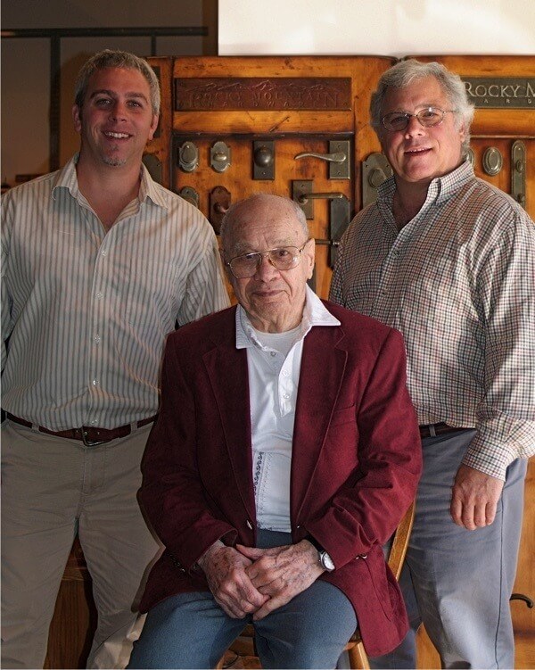 Tony Brandino (center), pictured with his grandson, Eric (left) and son, Buster (right), when the younger Brandinos re-opened the family business