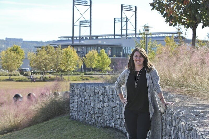 Lea Ann Macknally: FACES of Birmingham - 2 Railroad Park is adjacent to Regions Park (pictured in the background), Good People Brewing Company, developing lofts and more, making it a thriving downtown center for community activity.