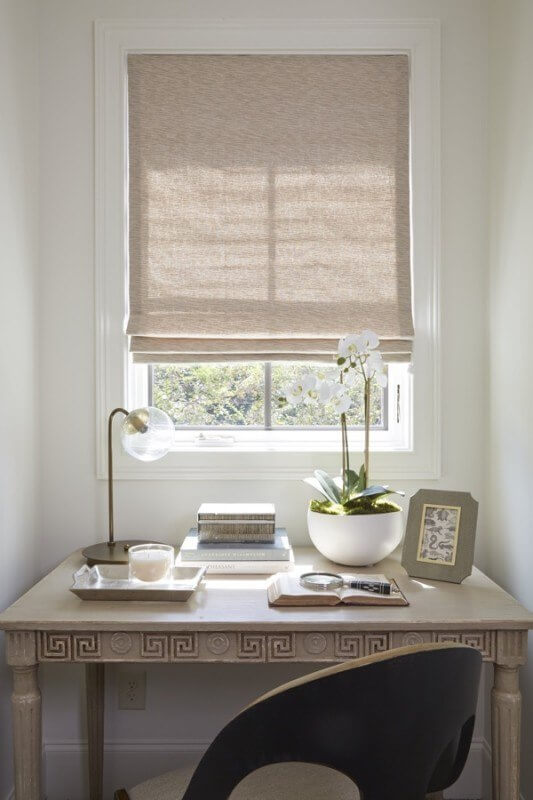 Guests are offered a gorgeous window-side retreat for catching up on work or for a thoughtful moment of repose.