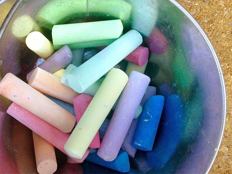 When the weather is nice, Sarah keeps a bucket of sidewalk chalk outside for kids to draw with and enjoy. She loves for Sugar to be a place for children to hang out. “I’ve loved watching the kids grow up,” Sarah says. “I’ve been here five years, so I have really gotten to watch them grow and change.”