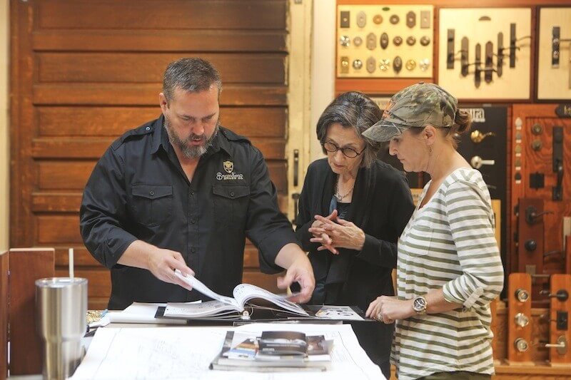 Jesse Isom, in sales and service, uses his 16 years in residential hardware to help clients find the perfect fit.