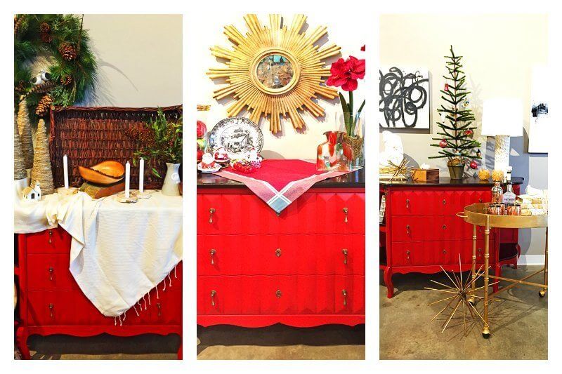 Holiday Mantel Makeover (Even If You Don’t Have a Mantel!)