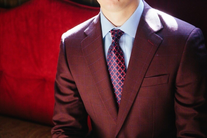 We're seeing red! crimson sports coat, Hartbrook Clothier