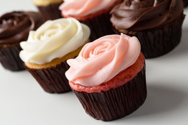 Ashley Mac's chocolate strawberry and vanilla mini cupcakes are always on hand at the eatery. Cahaba Heights