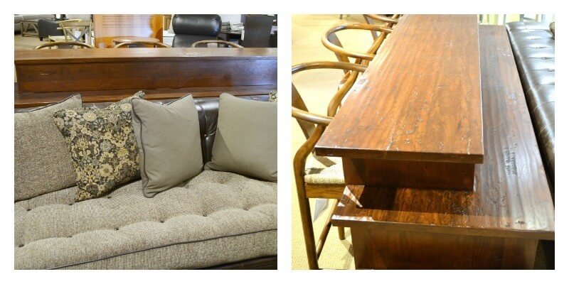 The Stickley Gathering Island is multi-functional and sold at Carriage House Interiors Stickley Gathering Island