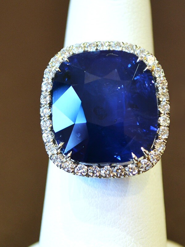 A 21.02 carat sapphire ring at Jordan Clines Jewelers 21.02 carat sapphire ring