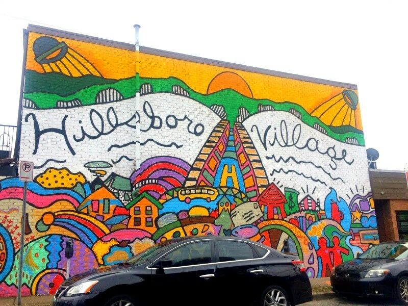 Hillsboro Village Mural in Nashville