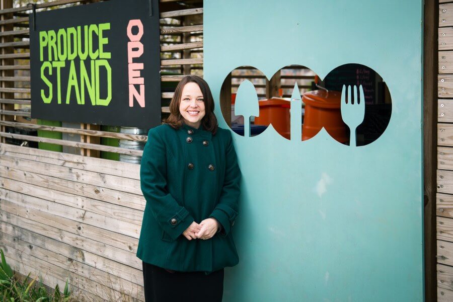 "Students learn entrepreneurial skills as they develop knowledge from basic farm instruction," says Amanda of the dynamic Good School Food program. Amanda Storey