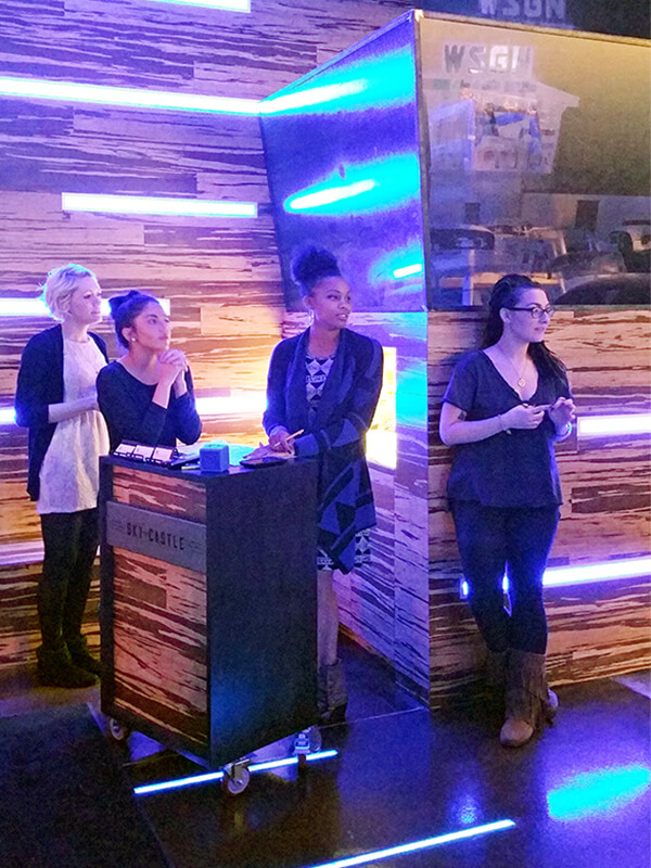 The hostesses are hip at Sky Castle Gastro Lounge! Sky Castle Gastro Lounge